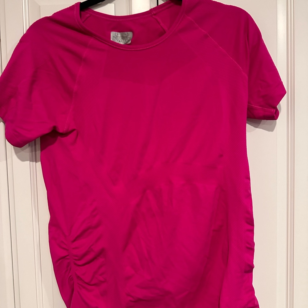 Athleta Active Fuchsia Short Sleeve Tee